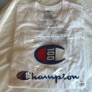 White, Small, Champion T Shirt